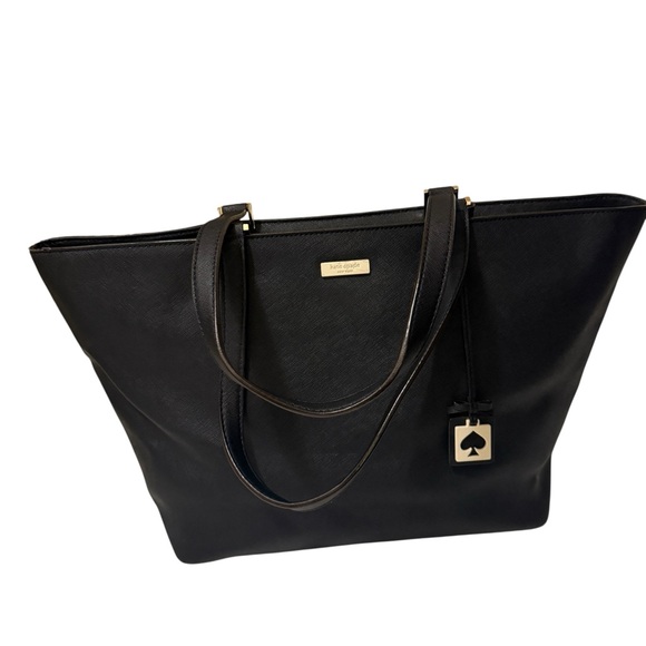 Kate Spade Black Leather large Tote - Picture 1 of 16